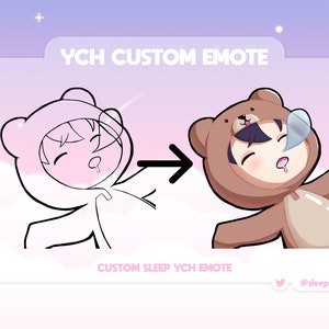 YCH Sleep Emote Base |  Custom Emotes Commission for your Twitch/Discord