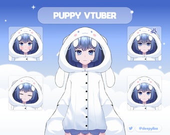 Cute Cinnamon Premade vTuber Model Live 2d |  Ready to use full body live2d rig