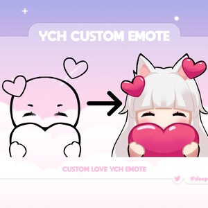 YCH Love Emote Base | Niestandardowe emotikony na zlecenie dla Twojego Twitcha/Discorda