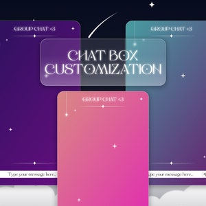 Animated Gradient Celestial Chat Widget and Bubbles | Aesthetic ready to use Twitch Chat Widget for your Stream