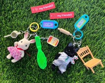 PAQUETES DE AMISTAD / 2 dijes para bolsas de chucherías con temática de criaturas / Uno para ti y otro para tu mejor amiga