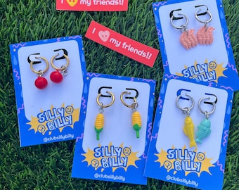 PAQUETES DE AMISTAD / 4 pares de mini aretes de Calico / Uno para ti y otros para tus mejores amigos