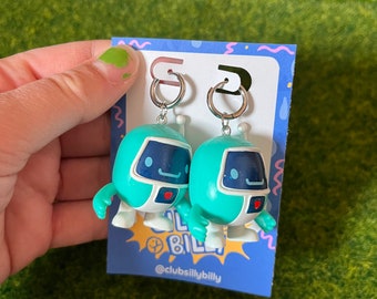 Pendientes de aro Squishy Robot