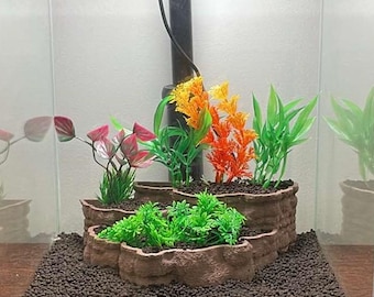 Stratified Rock Planter | Separate your plants with this multi-tier natural looking planter | Aquascape with ease