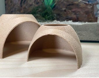 Aquarium Sphere Cave | Create an adventure hide zone for your fish, shrimp, pleco and continue to observe them as they play and forage.