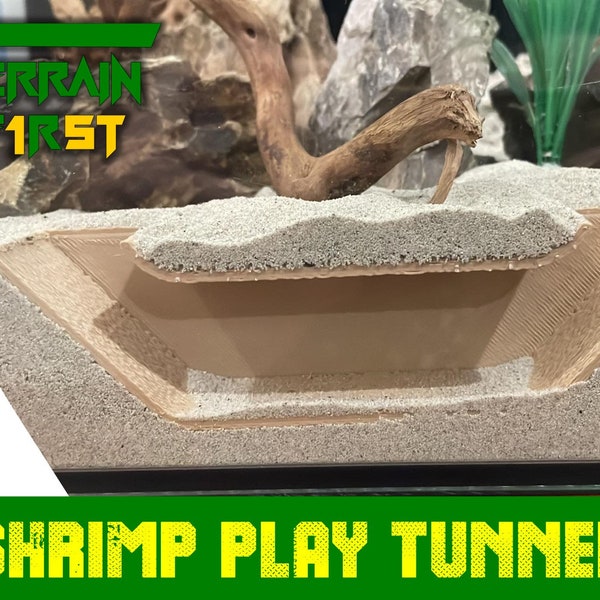 Shrimp Play Tunnel | Create an adventure zone for your fish, shrimp, pleco, reptile and continue to observe them as they play and forage.