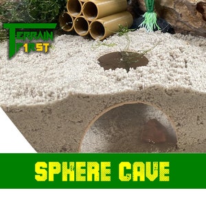 Aquarium Sphere Cave | Create an adventure hide zone for your fish, shrimp, pleco and continue to observe them as they play and forage.