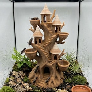 Hotel per insetti sull'albero / 02 / Decorazioni per acquari e terrari progettate da novYTerra