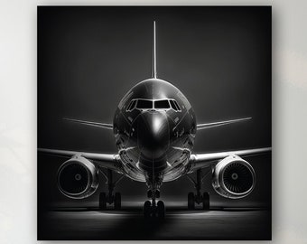 Plane Wall Decor, Jet Wall Decor, Luxury Wall Art, Man Cave Decor, Large Canvas Print, Plane Art, Gift For Him, Plane Wall Art, Office Gift