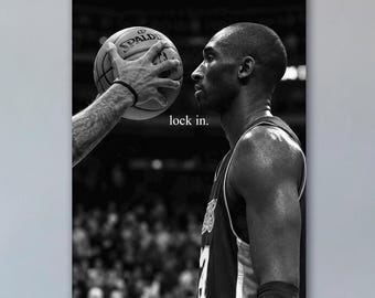 Black Mamba, Boyfriend Gift, Christmas Gift, Gift For Him, Iconic Moment, Man Cave Gift, Huge Canvas Print, Basketball Lovers Gift, Wall Art