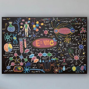 Physics Art, Physics Classroom Wall Decor, Physics Wall Decor, Physics Teacher Gift, Back To School Gift, Office Gift, Office Wall Decor