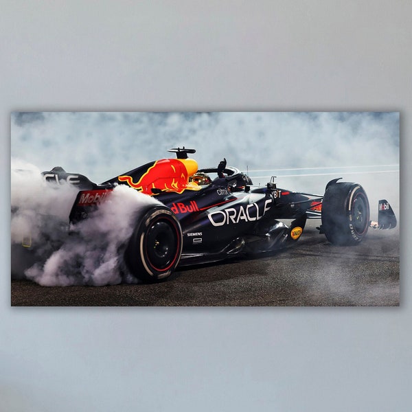 Max Verstappen Redbull Print, Verstappen Lover Gift, Formula 1 Canvas Decor, Red Bull Racing Print, Formula 1 Canvas Print, F1 Redbull Team