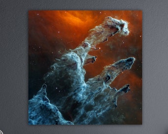Pillars Of Creation, James Webb , James Webb Space Telescope, Nasa Dying Star Space , Cosmic Cliffs Wall Art, Galaxies And Stars Wall Decor