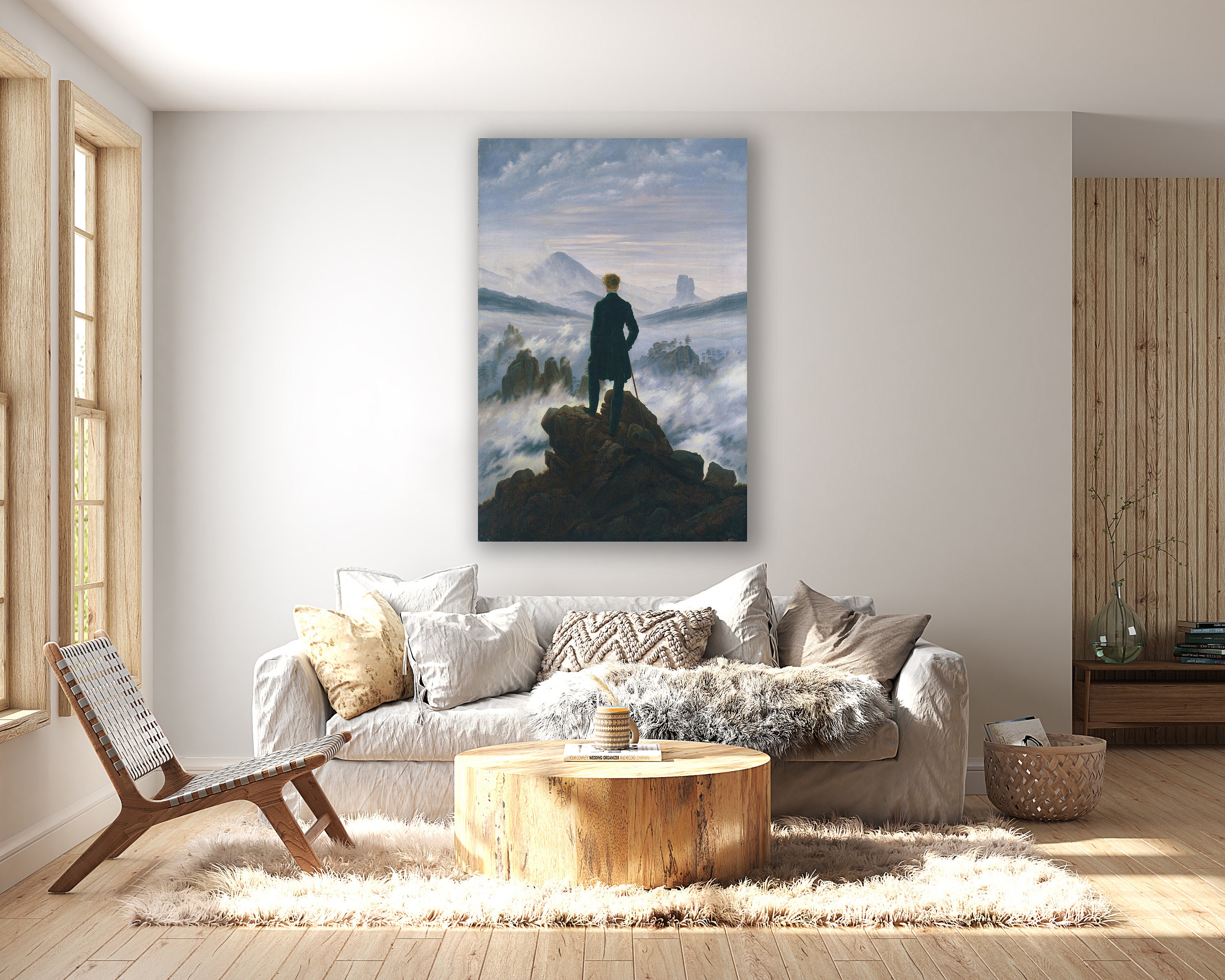 Wanderer Above the Sea of Fog 1818 by Caspar David Friedrich, World