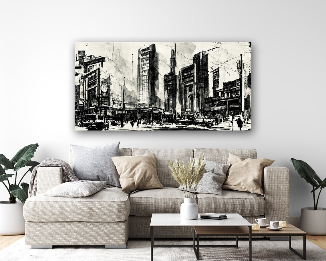black-and-white-cityscape-decor-modern-city-wall-decor-city-wall-art
