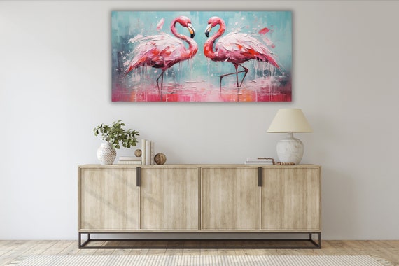 Flamingo Wall Art, Flamingo Print, Watercolor Pink Flamingo, Nursery Wall Art, Flamingo Wall Decor, Pink American Flamingo Art, Animal Decor