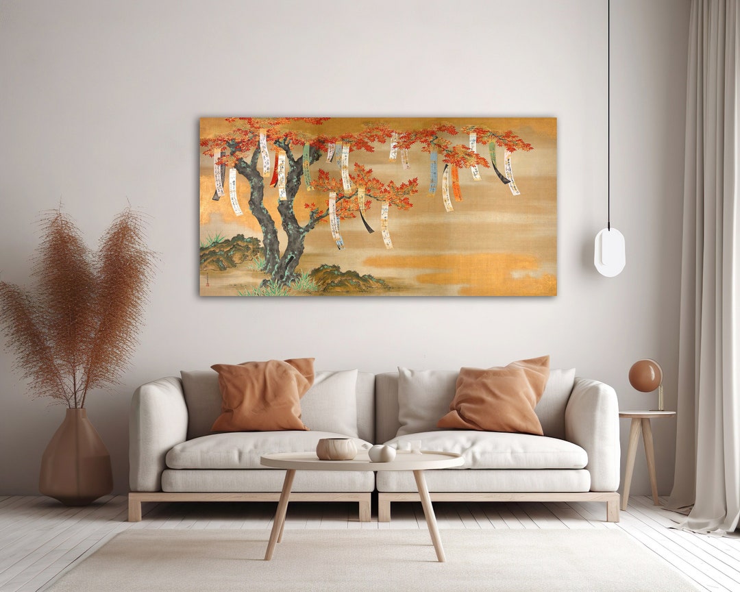 Japanese Wish Tree, Japanese Wall Art, Japanese Art, Japanese, Vintage