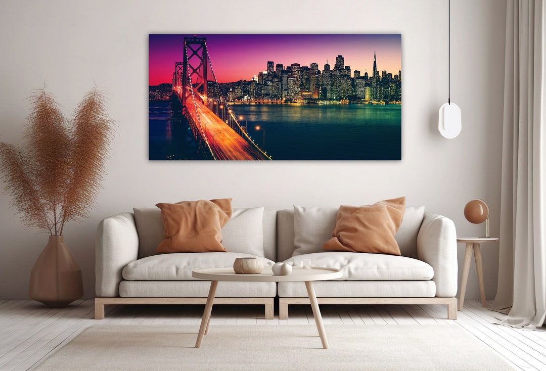 San Francisco Skyline, Modern City Wall Art, San Francisco Wall Art