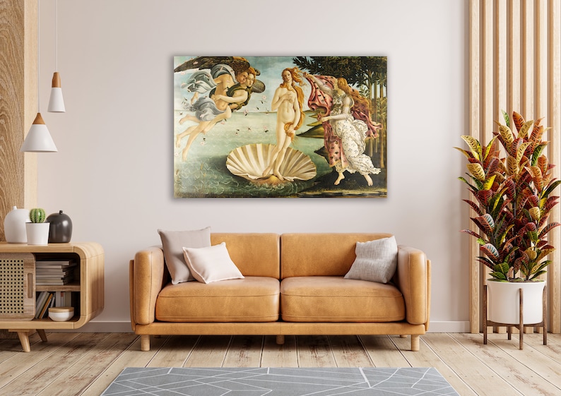 The Birth of Venus, Sandro Botticelli Reproduction Art Print ,la