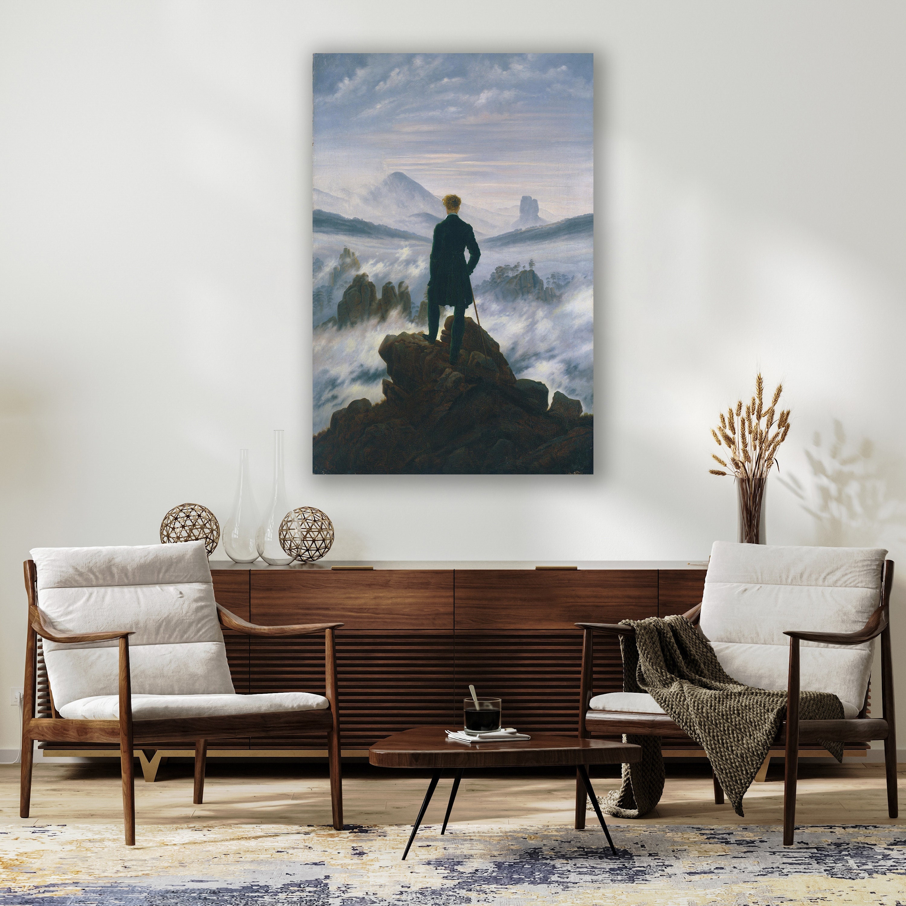 Wanderer Above the Sea of Fog 1818 by Caspar David Friedrich, World