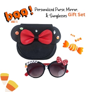 Personalized Mouse Ears Purse: Kids Crossbody Bag, Halloween Party Gift Set