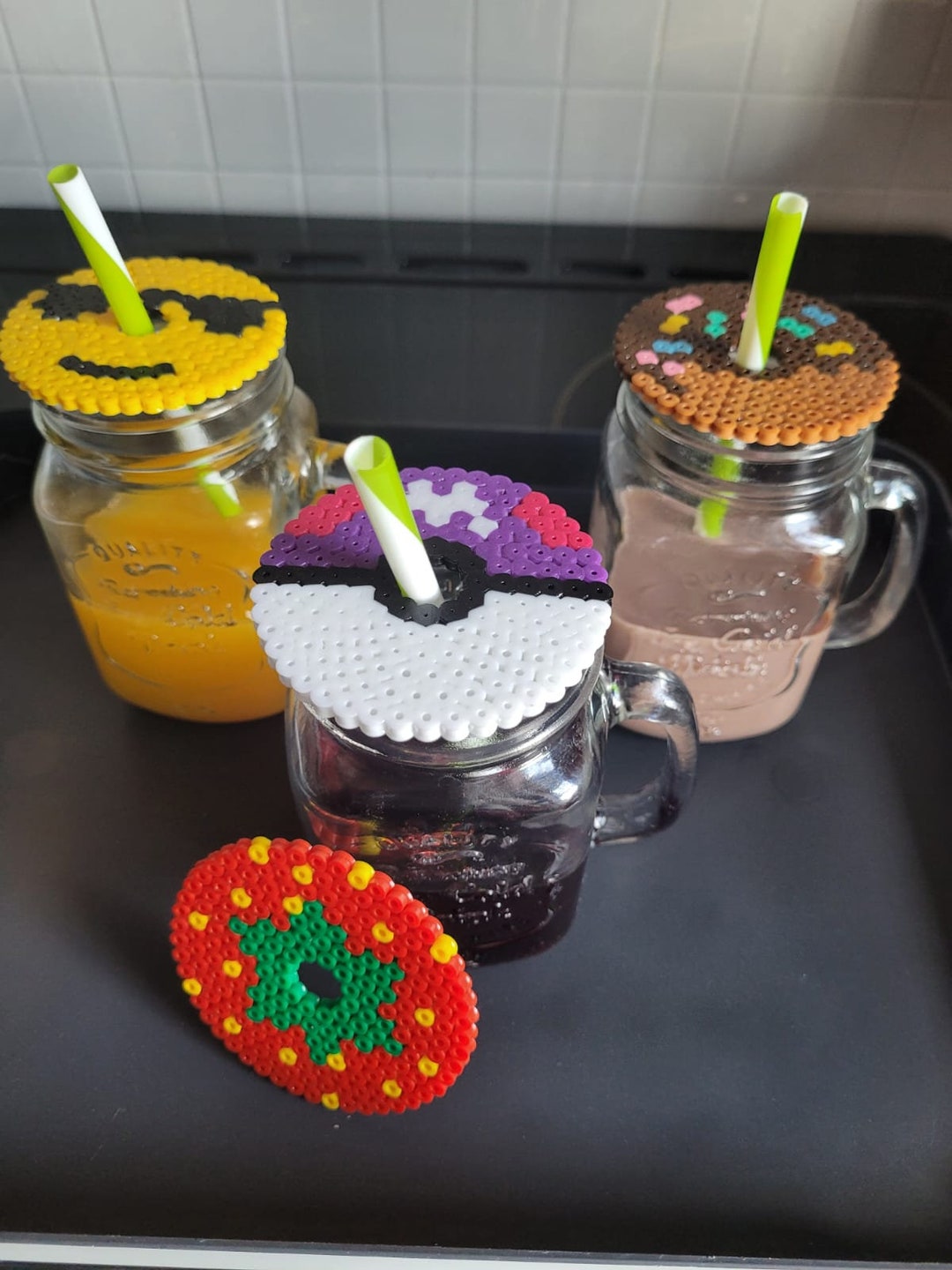Drink Covers/ Hama Beads/ Handmade