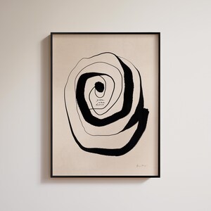 The Observable Universe — Art Print — Abstract, cosmic. "You are here." Black ink.