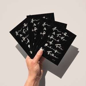 You Are a Tiny Fleck im Lauf der Zeit - 10 flache Karten mit Umschlägen - Teilbare Weisheit in Form von nihiistischen typografischen Kunstkarten