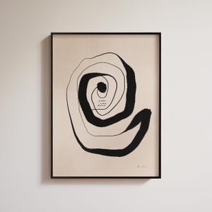 El Universo Observable — Lámina artística — Abstracto, cósmico. «Estás aquí». Tinta negra.