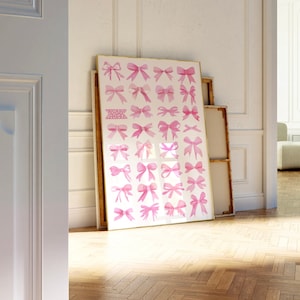 Bow Coquette Collage Wall Art Poster- 3 sizes