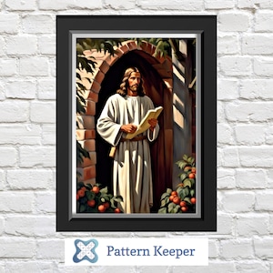 Jesus Cross Stitch Pattern: Religious Christian Design (PDF Pattern)