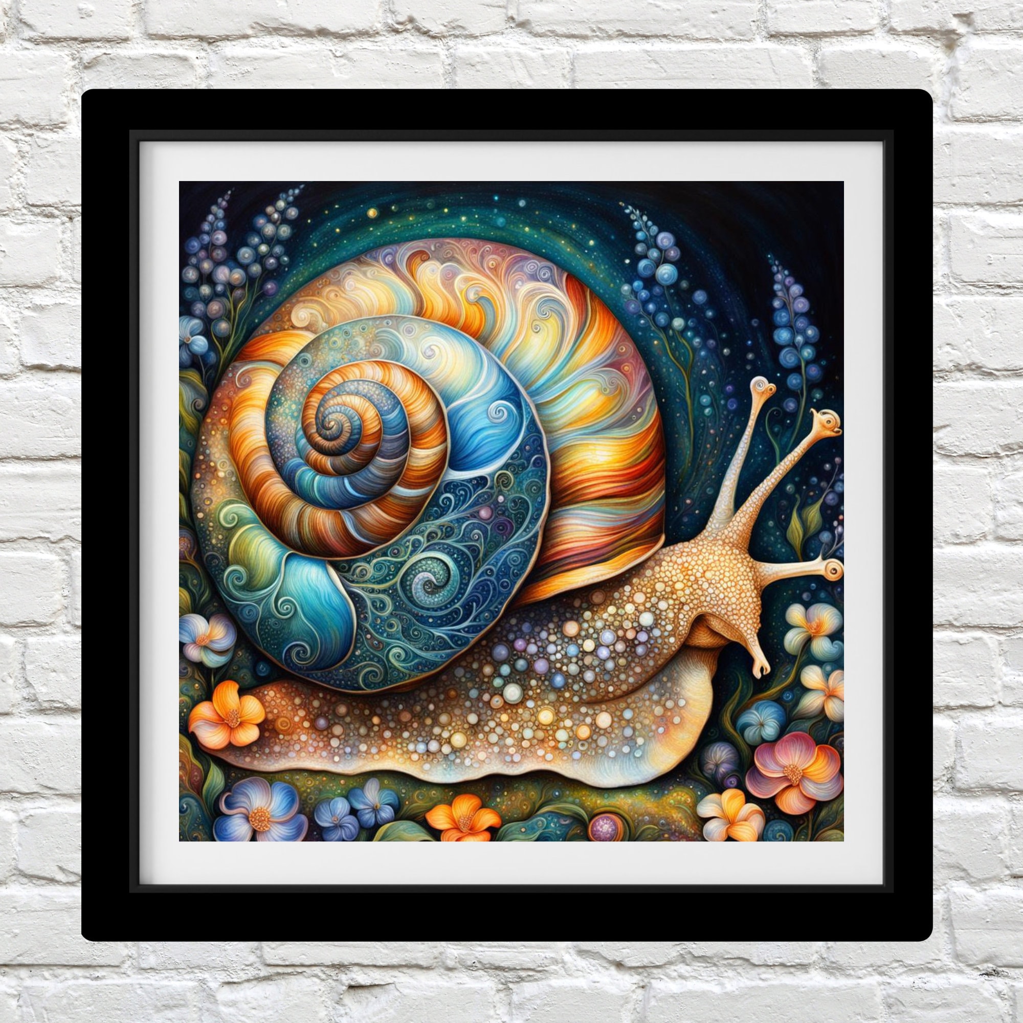 Snail 4, Counted Cross Stitch Patterns - Printable Chart PDF Format Needlework Embroidery Crafts DIY DMC color