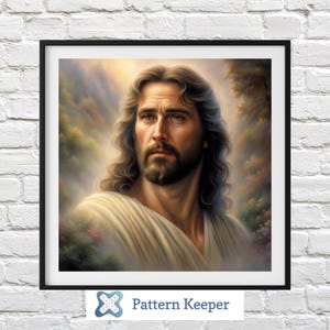 Jesus Cross Stitch Chart: Religious Christian Pattern (PDF Pattern)