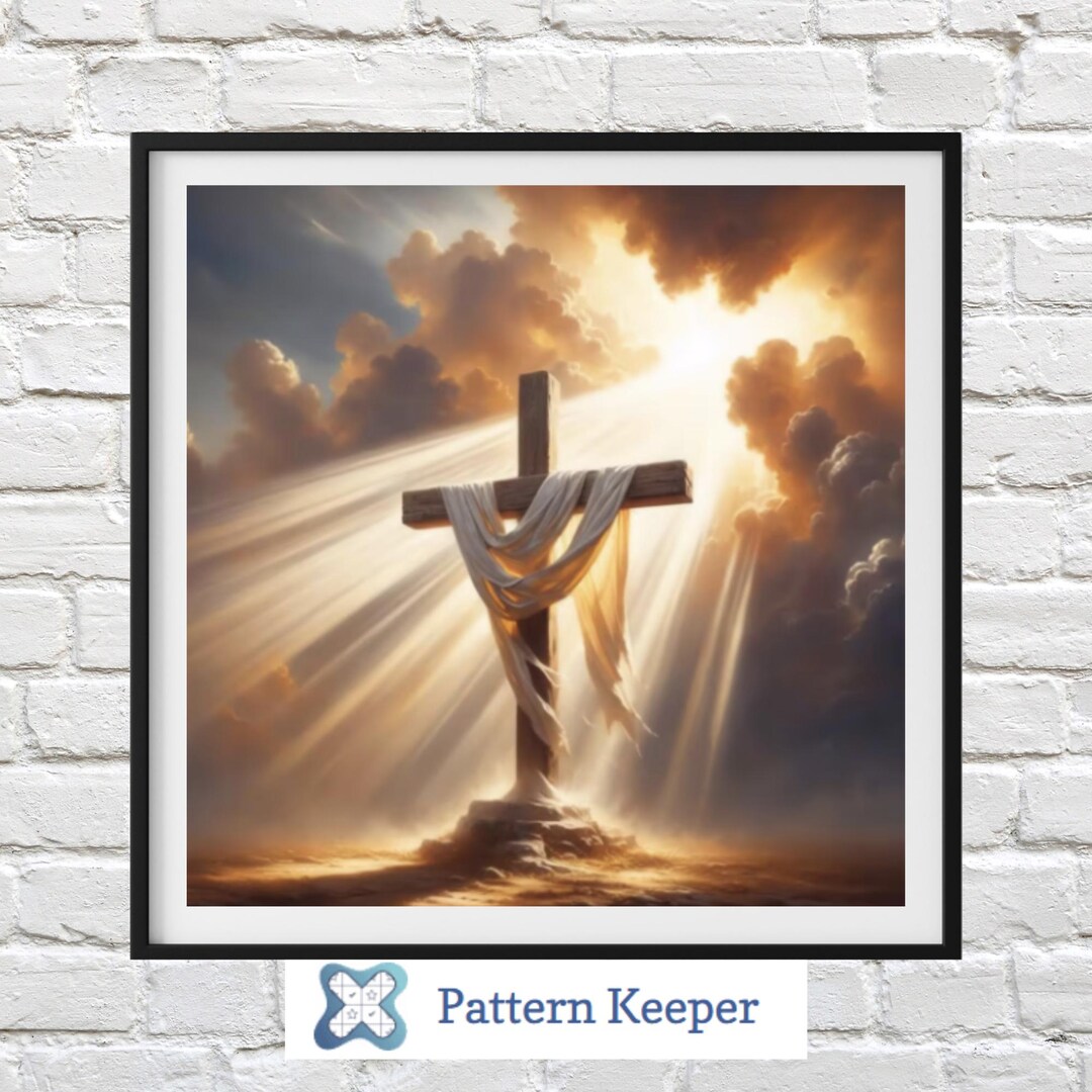 The Cross, the Cross Stitch Chart, Religious Cross Pattern, Christian ...