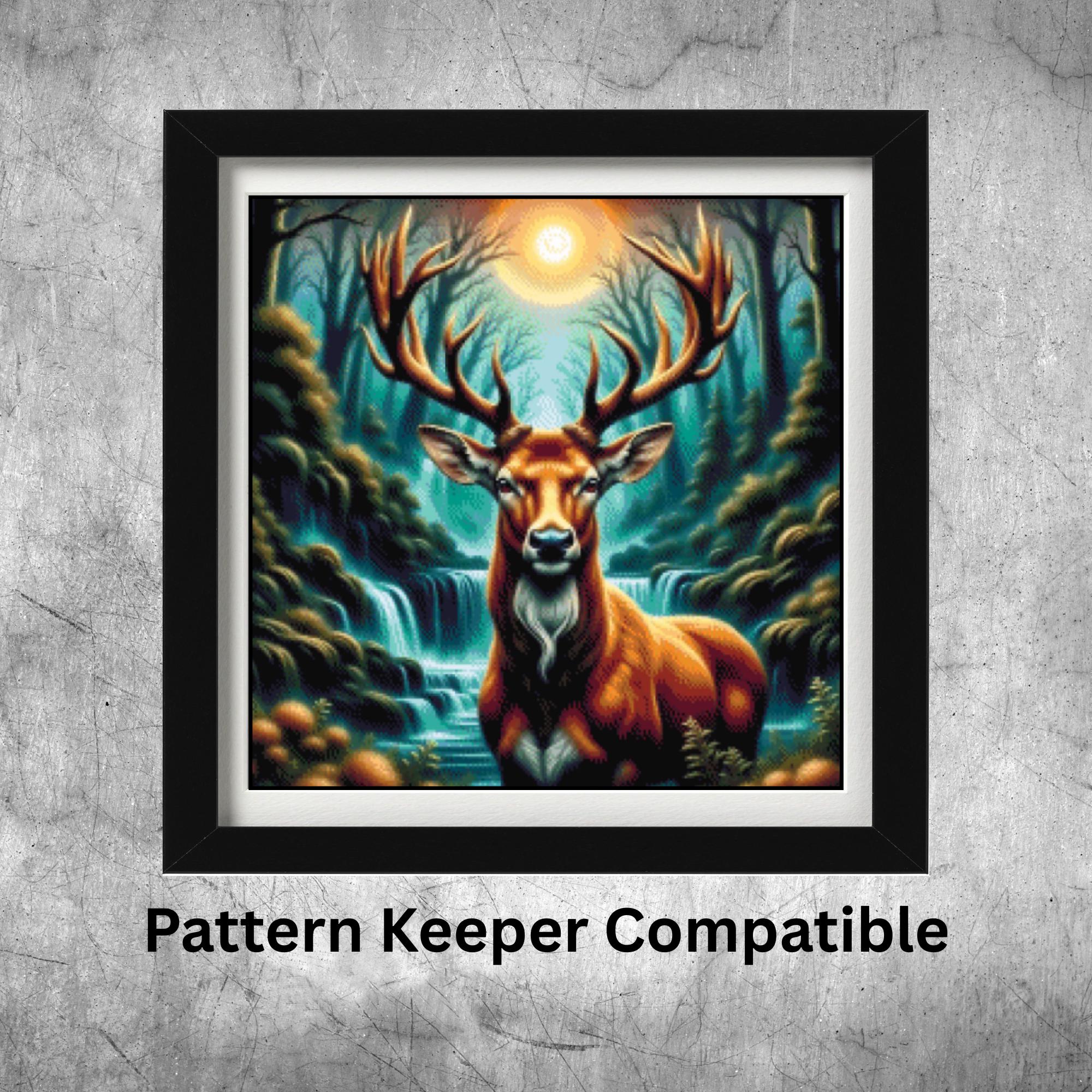 Majestic Elk, Cross Stitch Chart, Full Coverage, Pattern Keeper - Etsy