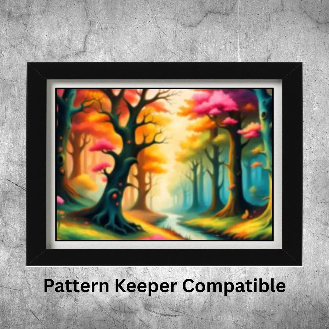 Enchanted Woods, Whimsical Forest Cross Stitch Chart, Full Coverage ...