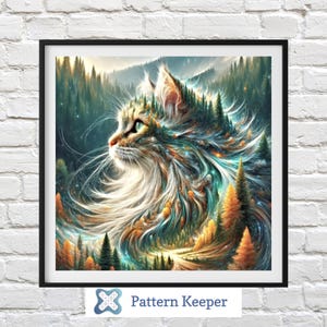 Cat Cross Stitch Chart: Feline Art Pattern (PDF Pattern)