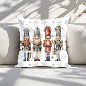 Nutcracker Cushion Cover Cross Stitch Chart: Christmas Needlework (PDF Pattern)