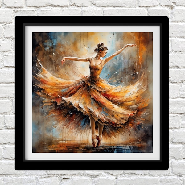 Ballerina 7, Counted Cross Stitch Patterns, Full Coverage, Printable Chart, Needlework, Embroidery