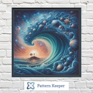 Starfish Cross Stitch Pattern: Ocean Coastal Embroidery (PDF Pattern)