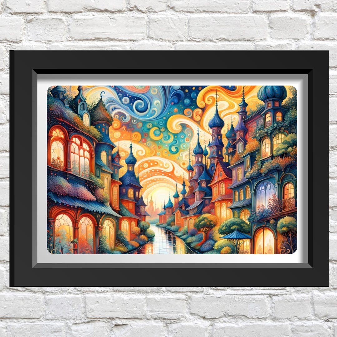 Abstract Town 4, Abstract Town Cross Stitch Chart, Contemporary ...