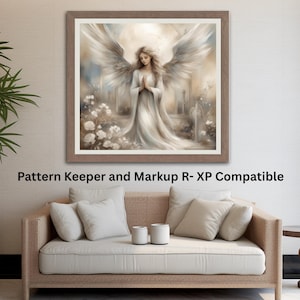 White Angel 2, kruissteekpatroon: hemelborduurwerk (pdf-patroon)