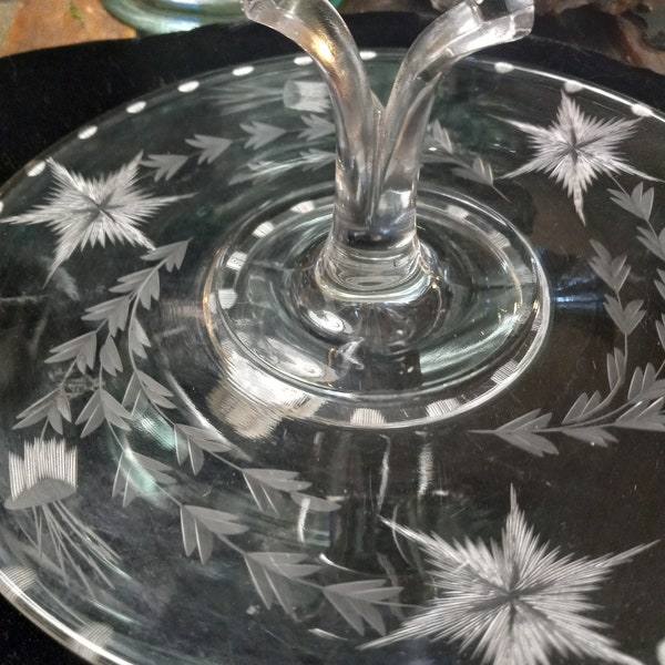 Glass Serving Tray Etsy