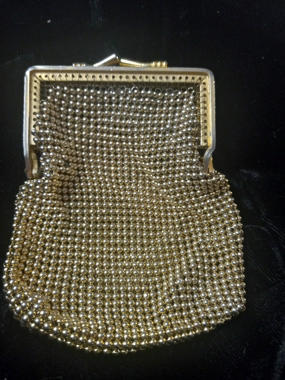 Vtg Gold Chainmail Coin Purse