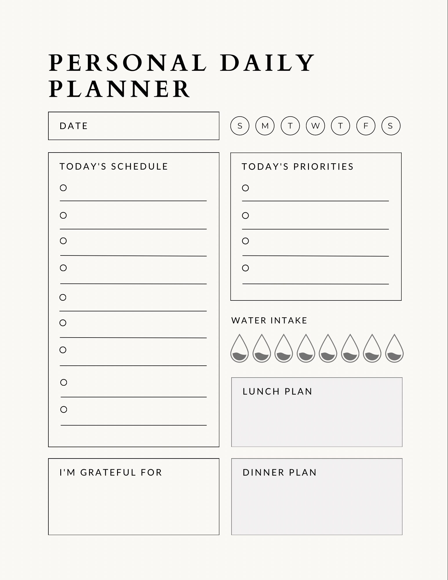Digital day planner etsy