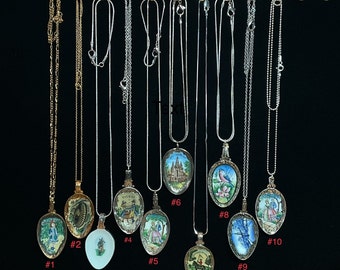 Emaille Souvenir Löffel Halsketten