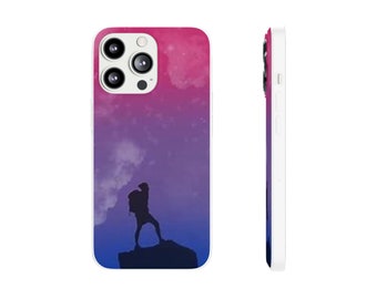 Bisexual Sunset Phone Case, Pride Month, iPhone and Samsung, Adventure Seeker, iPhone 13, iPhone 12, iPhone 11, Galaxy s22, Galaxy s10