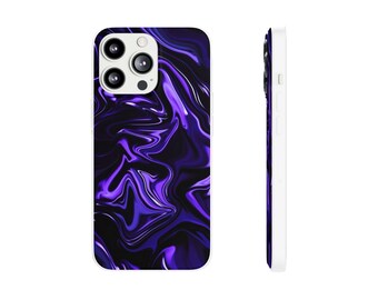 Phone Case, Black, Purple, Blue Marbled, iPhone and Samsung, iPhone 13, iPhone 12, iPhone 11, Galaxy s22, Galaxy s10, Galaxy SE