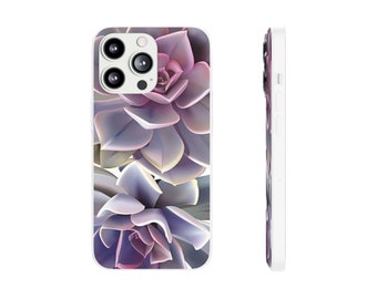 Floral Phone Case, iPhone and Samsung, Purple and White Flowers, iPhone 13, iPhone 12, iPhone 11, Galaxy s22, Galaxy s10, Galaxy SE