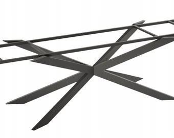 Industrial Loft Ausziehbarer Spider Leg Tisch mit Anbauteilen